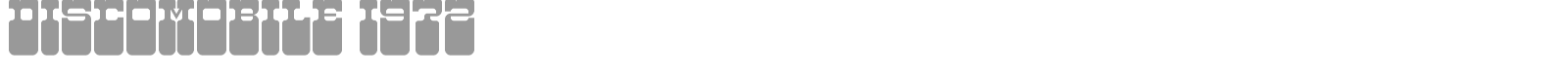 Discomobile 1972 font preview